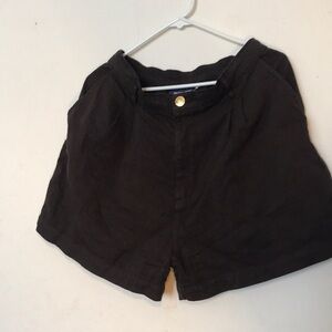 Big bud press dark brown high waist trousers shorts M